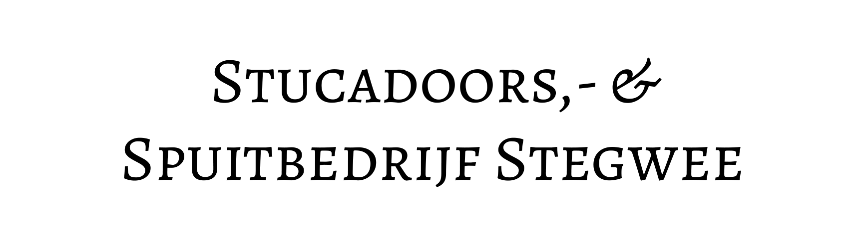 Stukadoors- & Spuitbedrijf Stegwee Logo